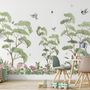 Kids Tropical Forest with Cute Rabbits Wallpaper Mural