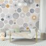 Fancy Abstract Circles Wallpaper Mural