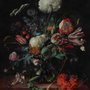 Dark Floral Bouqet with Tulips and Roses Wallpaper Mural