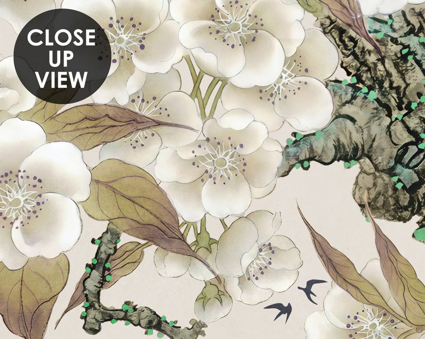 Retro Plum Blossom Wallpaper Mural