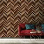 Geometric Chevron Shape Wood Effect Wallpaper Mural