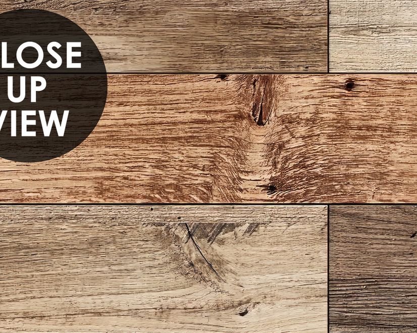Reclaimed Wood Panel Look Wallpaper Mural