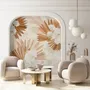 Neutral Boho Plants with Palm Leaf Wallpaper Mural