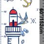 Kids Sailor Height Chart Wall Sticker Decal