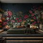 Papier Peint Panoramique Élégant Tropical Botanique Floral et Léopard