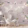 Kids Political World Map Wallpaper Mural