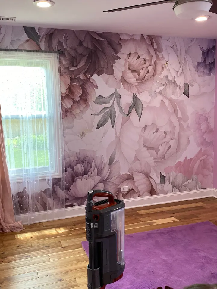 Soft Peony Nursery Floral Wallpaper Mural