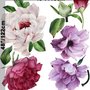Peony Floral Colorful Bouquet Wall Decal Sticker