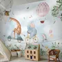 Kids Cycling Riding Cute Animals Wallpaper Mural