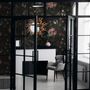 Dutch Flower Peony with Tulips Dark Floral Wallpaper Mural