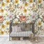 Kids Peony and Daisy Floral Wallpaper Mural