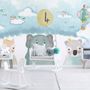 Cute Cartoon Animals with a Balloon Wallpaper Mural