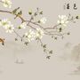 Vintage Plum Blossom Floral Wallpaper Mural
