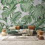 Tropical Leaf Pattern Wallpaper Mural