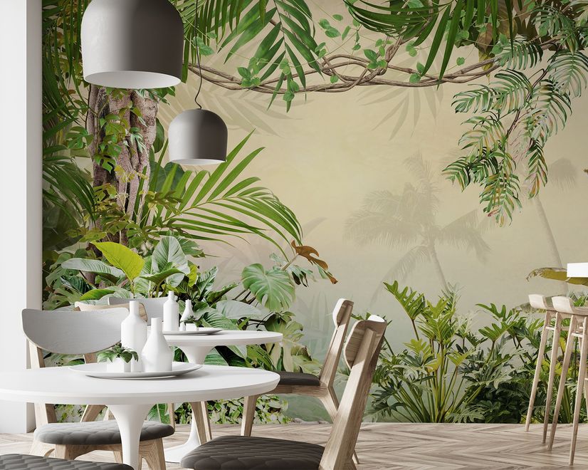 Magical Tropical Rainforest Wallpaper Mural