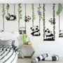 Panda-Bären mit Schaukel Fototapete