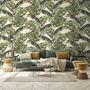 Vintage Banana Leaf Pattern Wallpaper Mural