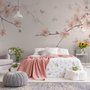 Plum Floral Art Wallpaper Mural