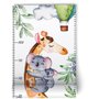 Tableau des tailles pour enfants avec animaux tropicaux Stickers muraux
