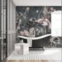 Chinoiserie Peony Blossom with Chinese Birds Wallpaper Mural