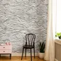 Black and White Minimalistic Abstract Line Art Wallpaper
