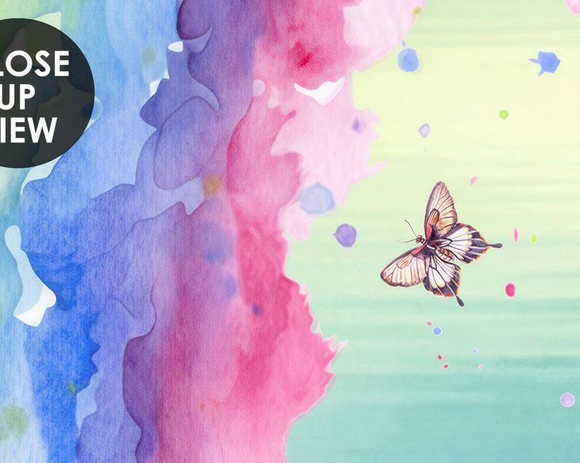 Kids Elephant with Watercolor Rainbow Wallpaper Mural