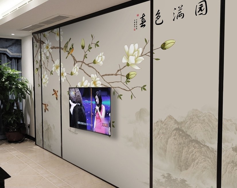 Vintage Plum Blossom Floral Wallpaper Mural