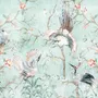 Chinoiserie Peony Blossom with Chinese Birds Wallpaper Mural