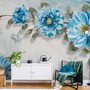 Aquarell Bohemian Blumen Fototapete