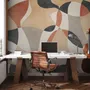 Boho Geometric Abstract Art Wallpaper Mural