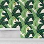 Papier peint panoramique à motif de feuilles de bananier