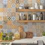 Faux Ceramic Tiles Wallpaper Mural