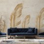 Brown Feather Wallpaper Mural