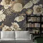 Peony Flowers with Bird Wallpaper Mural