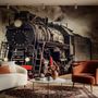 Vintage Train Wagon Railway Wallpaper Mural