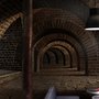 Papier peint panoramique du tunnel sombre en 3D