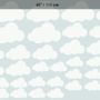 Nursery White Little Cloud Wall Decal Sticker