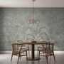Monochrome Tropical Botanical Wallpaper Mural