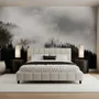 Misty Dark Forest Landscape Wallpaper Mural