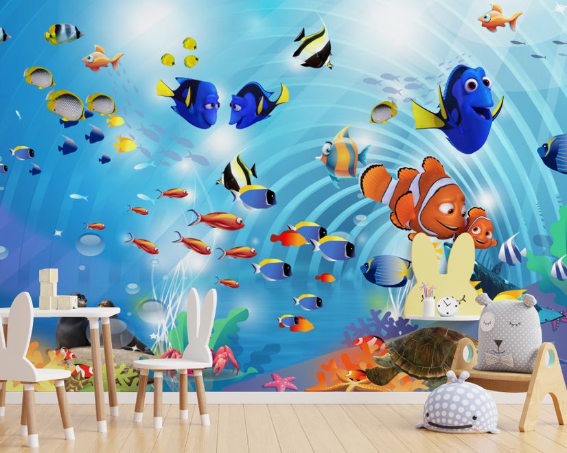 Cartoon Sea Wallpaper Mural