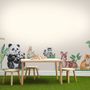 Kids Cute  Forest Animals with Trees Wall Decal Sticker