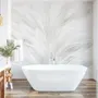 Monochrome Feather Pattern Wallpaper Mural