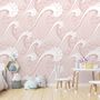 Kids Ocean Wave Pattern Wallpaper Mural