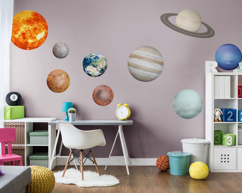 Système solaire Soleil et planètes Stickers muraux Sticker