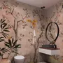 Watercolor Chinoiserie Fruit Trees Wallpaper Mural