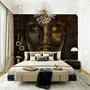 Buddhistische Kunst Gold Stil 3D Look Buddha Fototapete