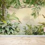 Papier peint panoramique de la forêt tropicale magique