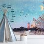 Sea Landscape with Ferris Wheel Wallpaper Mural