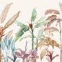 Colorful Tropical Banana Tree Wallpaper Mural