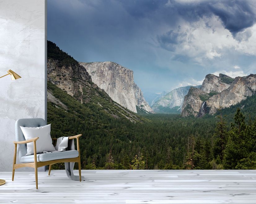Mountain Forest Landscape Wallpaper Mural